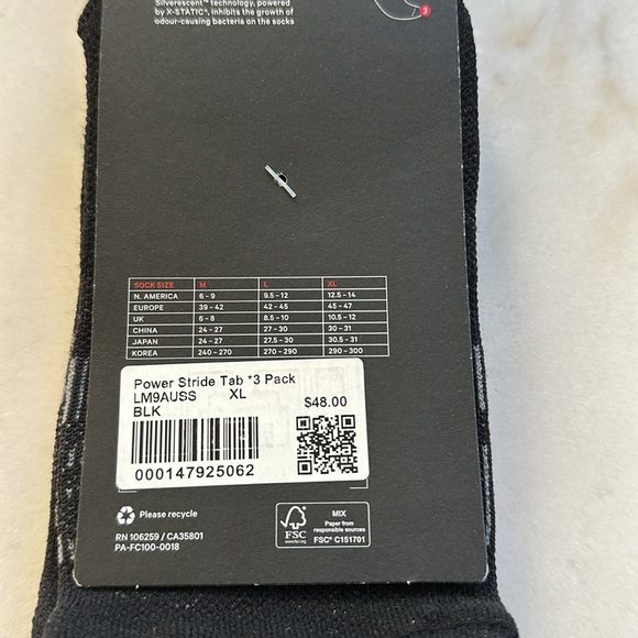 Lululemon XL Power Stride Tab 3-Pack Mens - Picture 4 of 4